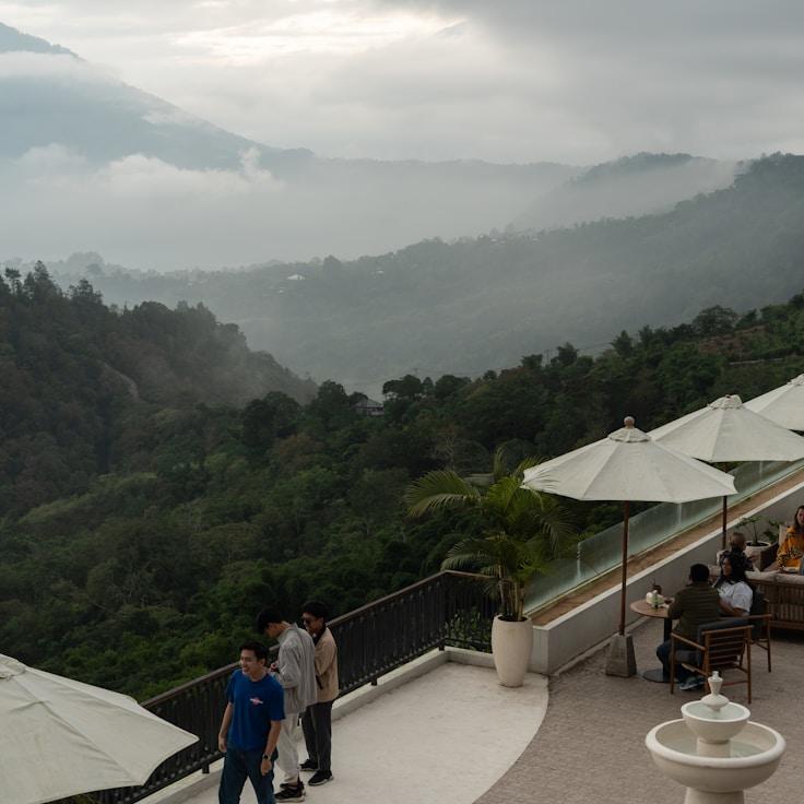 Outdoor terrace seating suitable for families in Toronto
